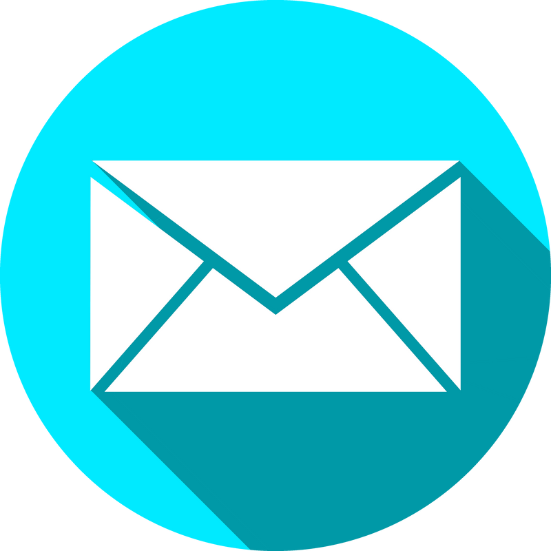 Mail Envelope in Circle Illustration